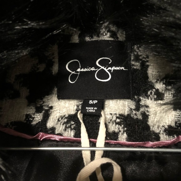 NWT Jessica Simpson Houndstooth Coat Size - Small - Picture 4 of 8
